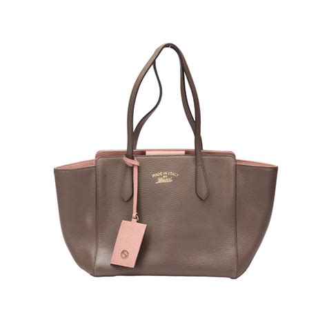 gucci swing leather tote grey|Gucci leather tote sale.